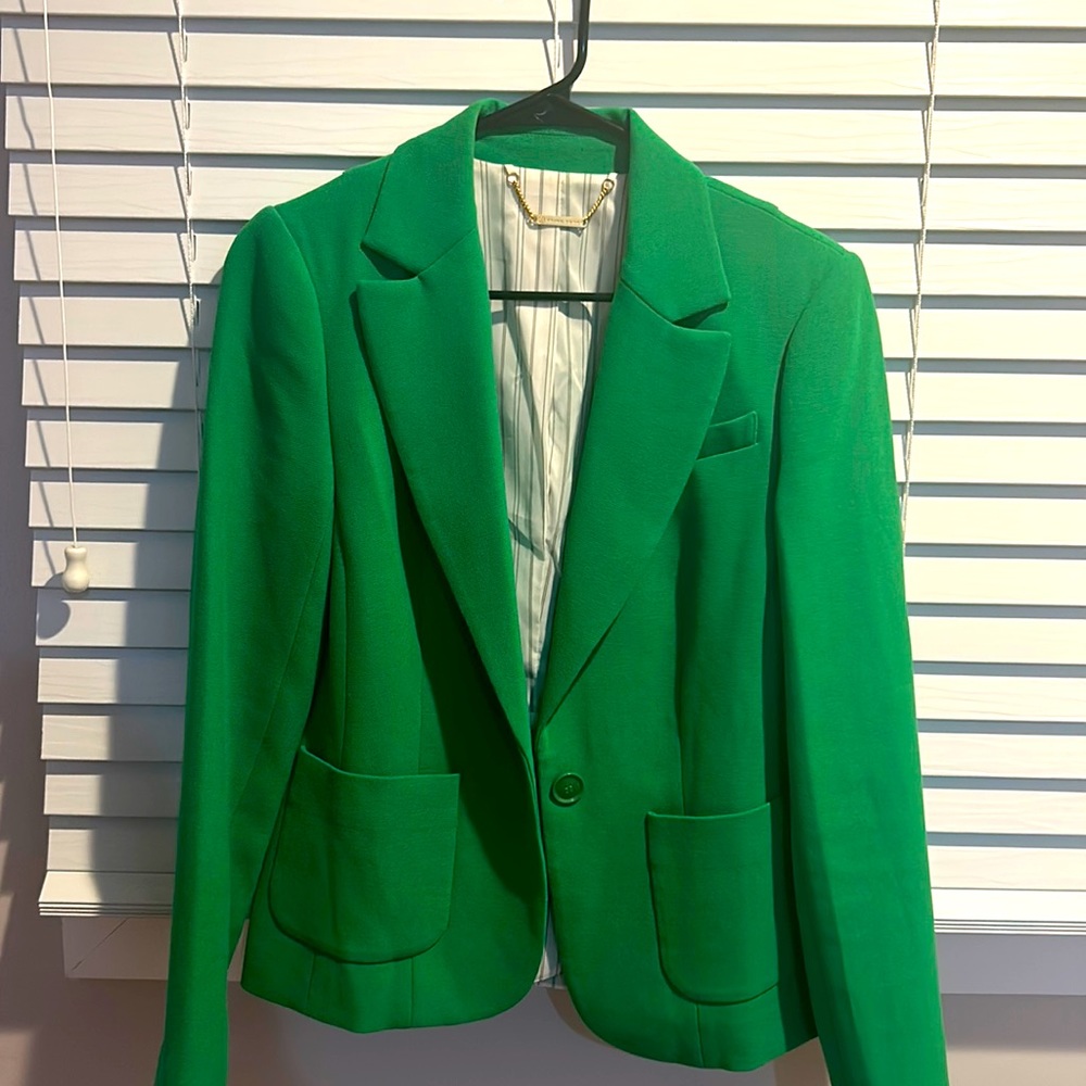TRINA TURK size 6 Kelly green blazer